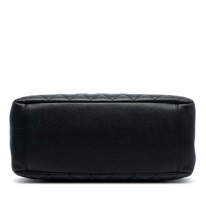 Chanel Caviar Grand Shopping Tote Black Leather Good condition - Inside View