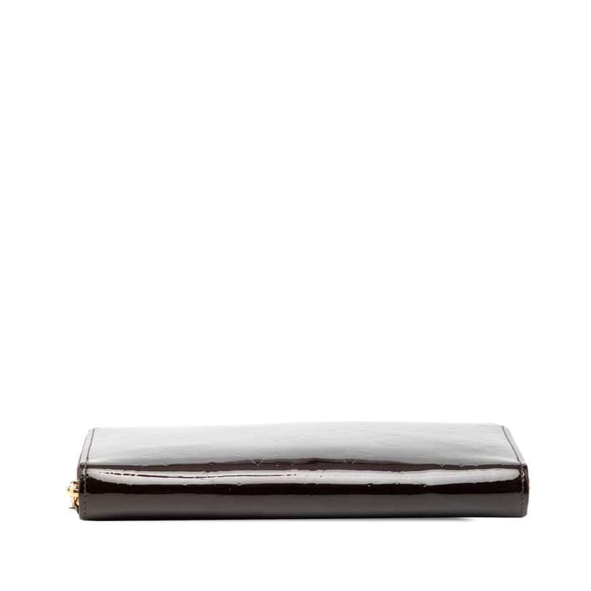 Louis Vuitton Monogram Vernis Long Wallet Purple Leather Good condition - Inside View