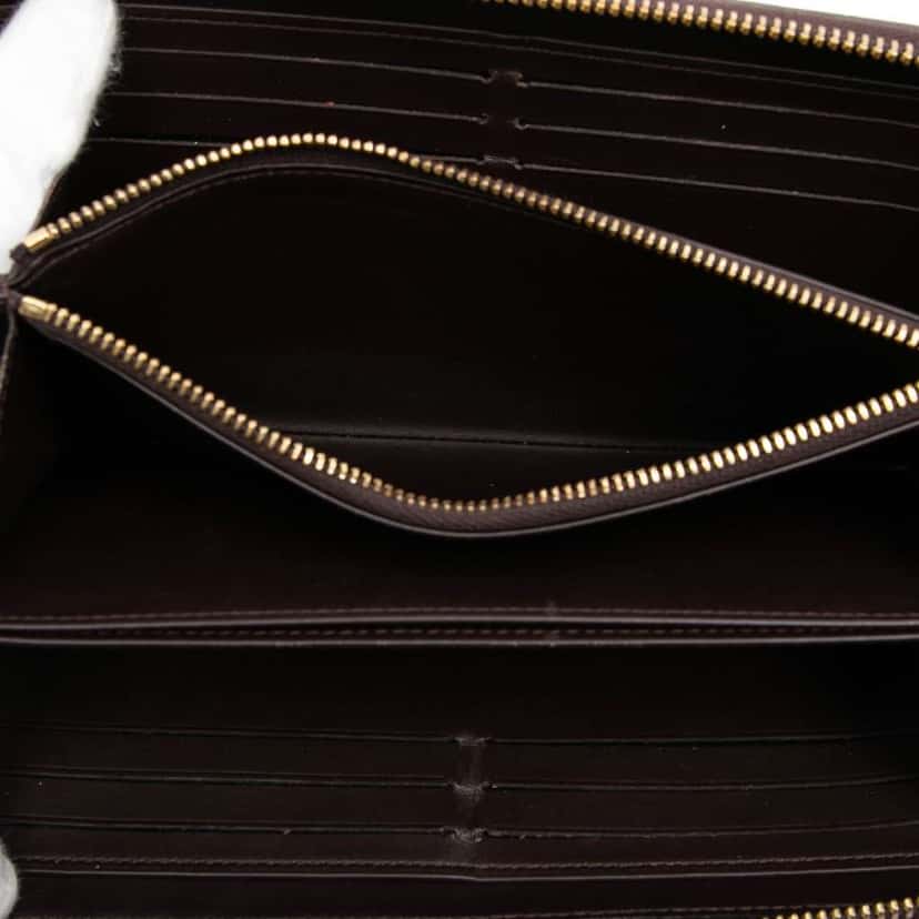 Louis Vuitton Monogram Vernis Long Wallet Purple Leather Good condition - Model View