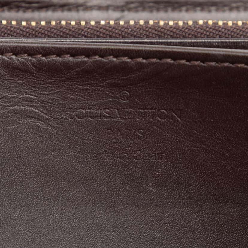 Louis Vuitton Monogram Vernis Long Wallet Purple Leather Good condition - Box View