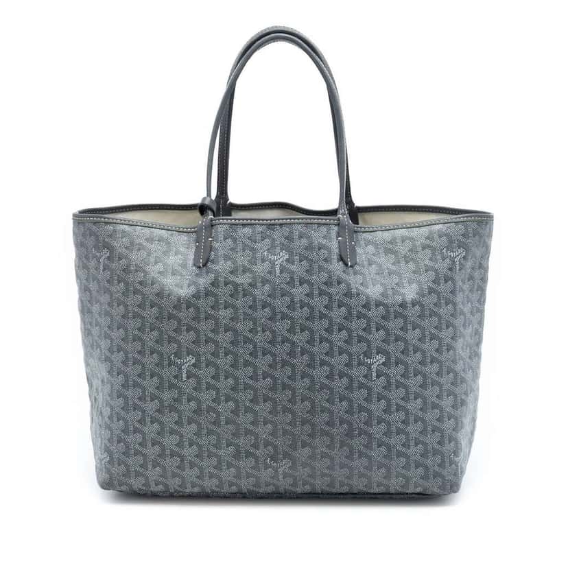 Goyard Goyardine Saint Louis PM Grey Canvas Very good condition - Front View
