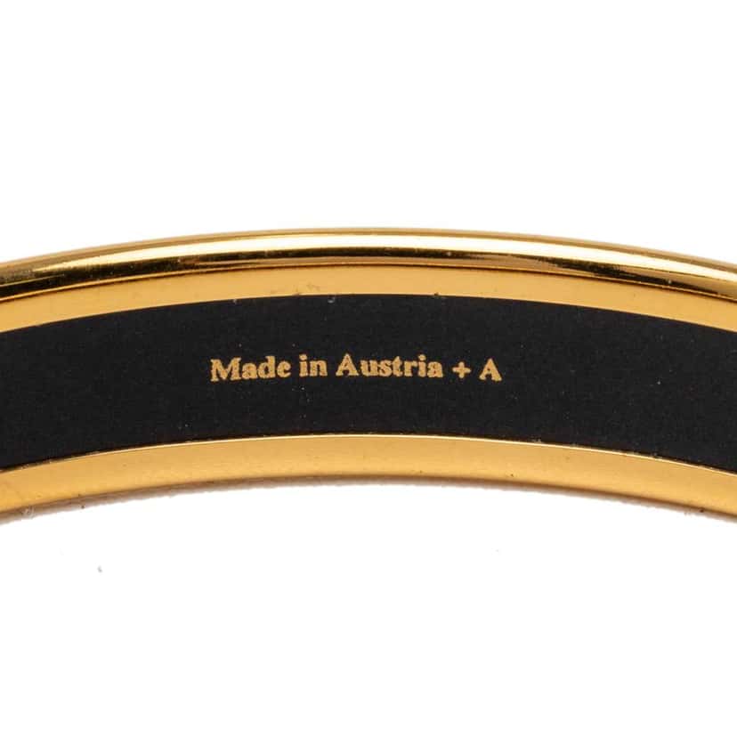 Hermès Narrow Qu Importe Le Falcon Enamel Bangle 65 Red Good condition - Model View