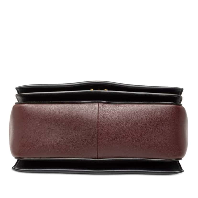Celine Medium Shiny Smooth Calfskin Frame Shoulder Bag Black Leather Very good condition - Inside View