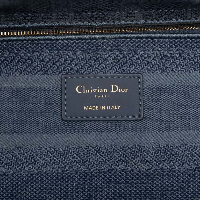 Dior Medium Canvas Cannage Lady D Lite Blue Canvas Very good condition - Box View