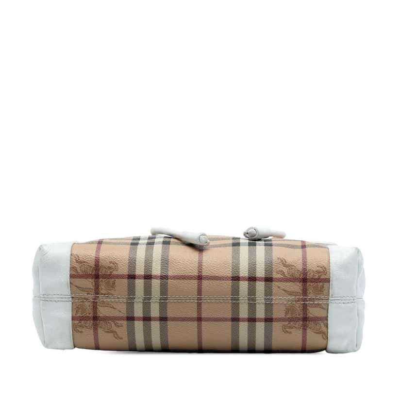 Burberry Haymarket Check Coated Canvas Leah Crossbody Brown Canvas Good condition - Inside View