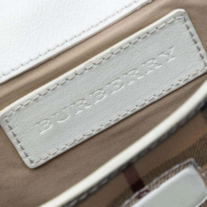 Burberry Haymarket Check Coated Canvas Leah Crossbody Brown Canvas Good condition - Box View
