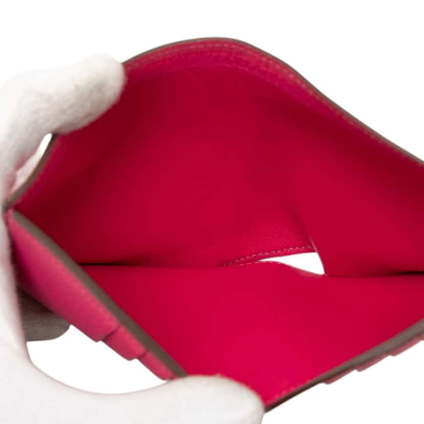 Hermès Chevre Mysore Evelyne Small Wallet Pink Leather Very good condition - Model View