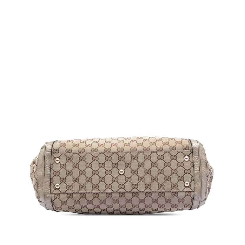 Gucci GG Canvas Bella Convertible Tote Brown Canvas Very good condition - Inside View