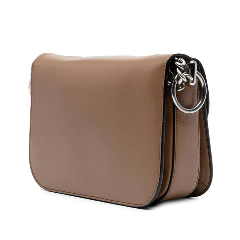 Prada Glace Calf Arcade Crossbody Brown Leather Good condition - Back View