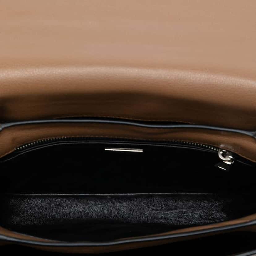 Prada Glace Calf Arcade Crossbody Brown Leather Good condition - Model View