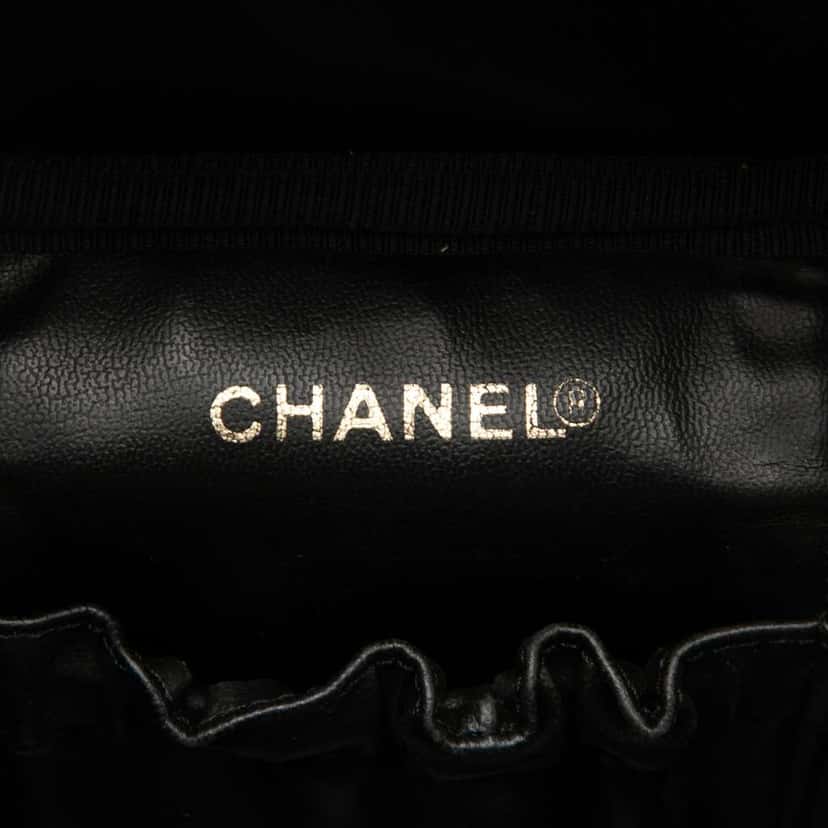Chanel CC Caviar Vanity Case Black Leather Very good condition - Box View