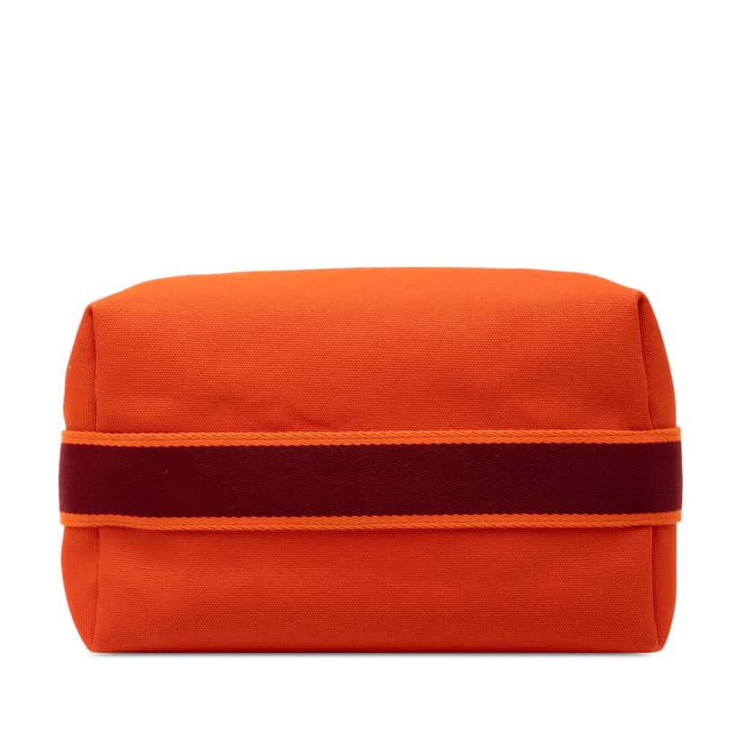 Hermès Large Toile Bride A Brac Orange Canvas Good condition - Inside View