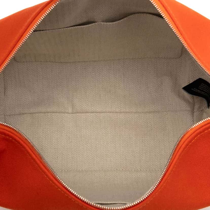 Hermès Large Toile Bride A Brac Orange Canvas Good condition - Model View