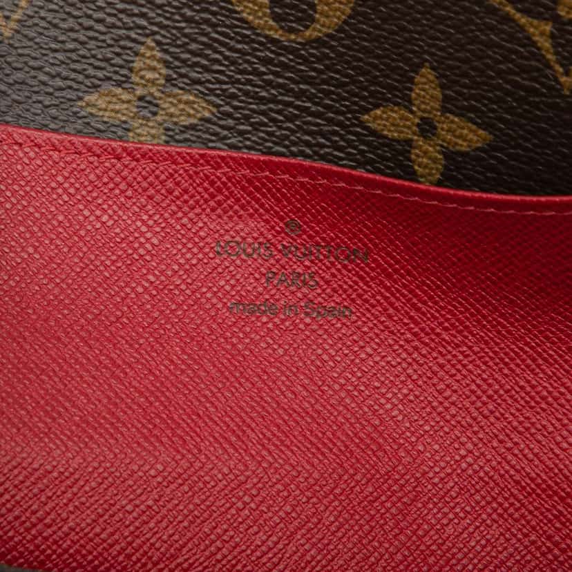 Louis Vuitton Monogram Emilie Wallet Brown Very good condition - Box View