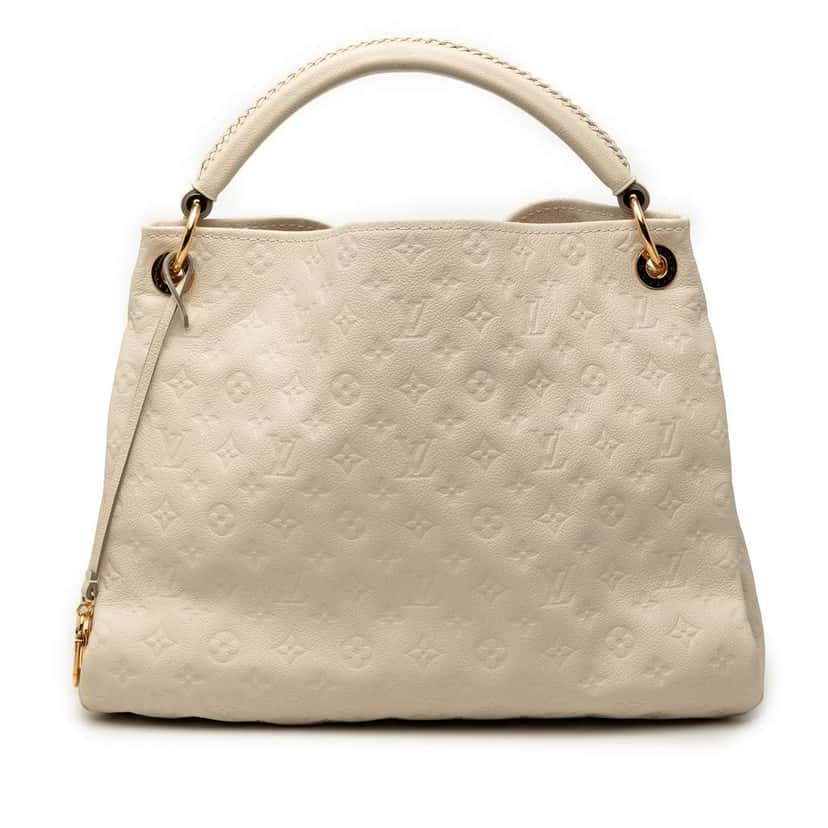 Louis Vuitton Monogram Empreinte Artsy MM White Leather Very good condition - Front View