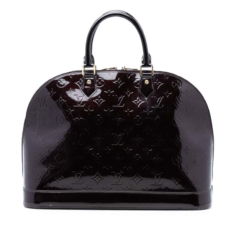 Louis Vuitton Monogram Vernis Alma PM Purple Leather Good condition - Front View