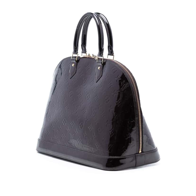 Louis Vuitton Monogram Vernis Alma PM Purple Leather Good condition - Back View