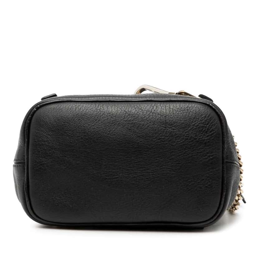 Chloé Mini Calfskin and Suede Faye Backpack Black Leather Good condition - Inside View