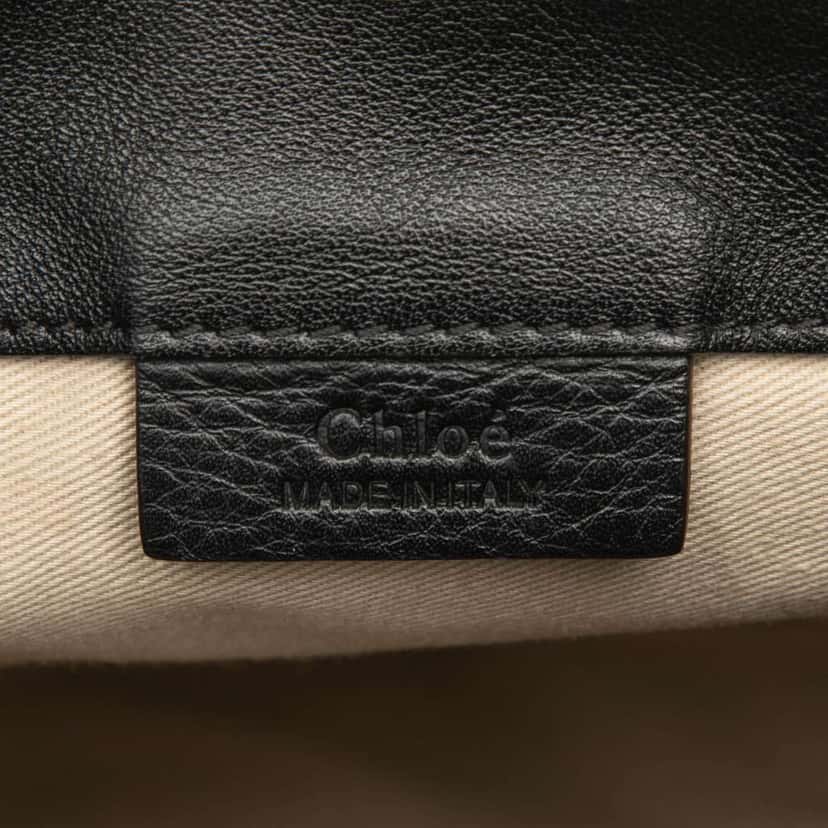 Chloé Mini Calfskin and Suede Faye Backpack Black Leather Good condition - Box View