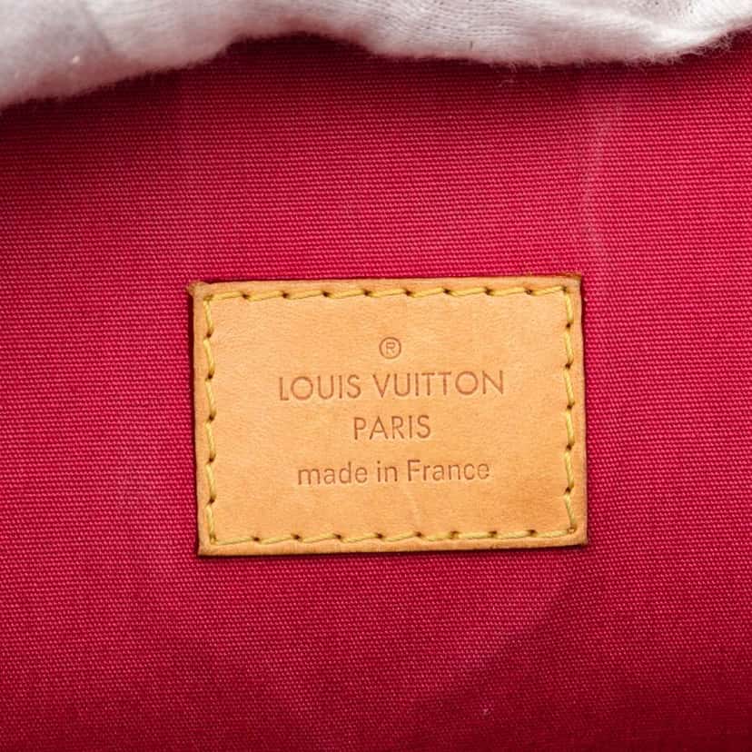 Louis Vuitton Monogram Vernis Alma GM Red Leather Good condition - Box View
