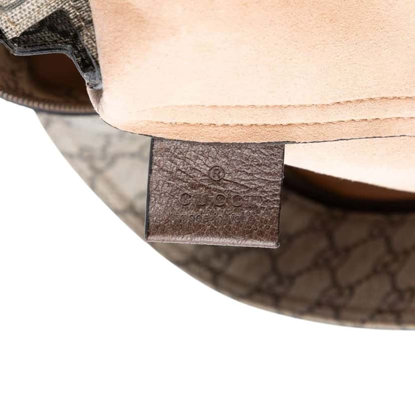 Gucci Medium GG Supreme Ophidia Tote Brown Canvas Good condition - Box View