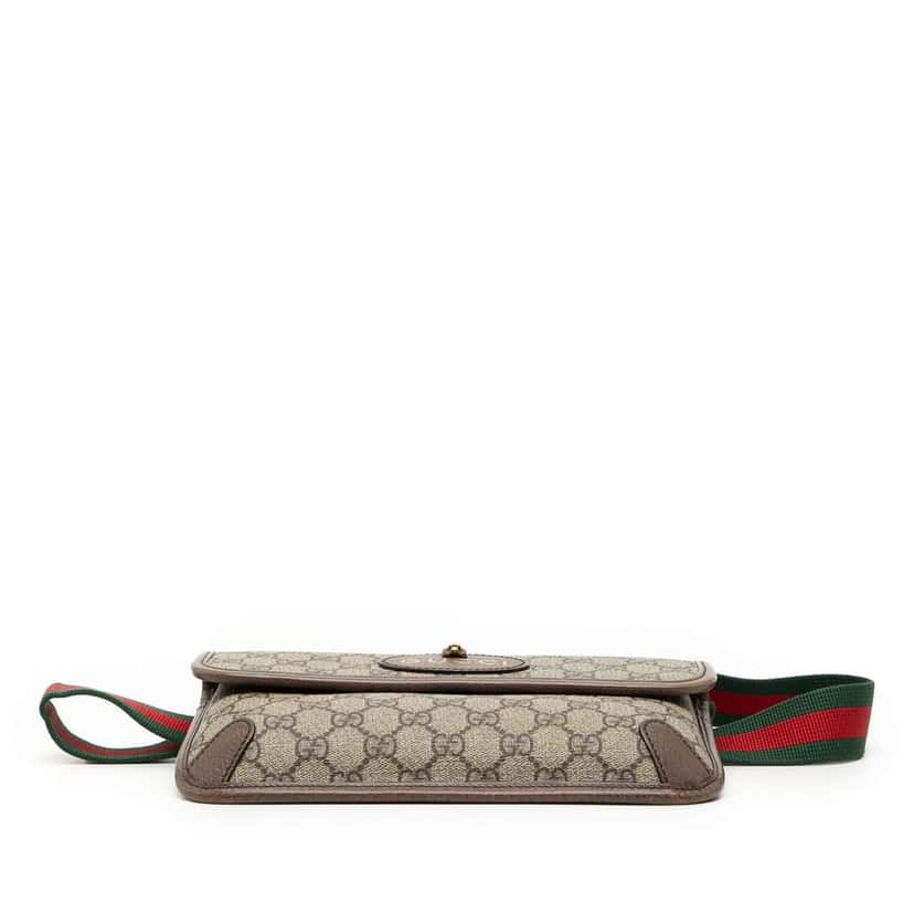 Gucci GG Supreme Web Neo Vintage Belt Bag Brown Canvas Good condition - Inside View