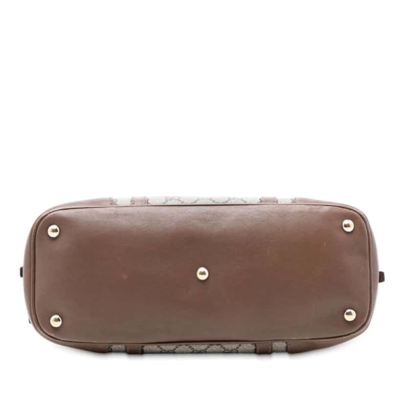 Gucci Small GG Supreme Nice Dome Satchel Pink Canvas Good condition - Inside View