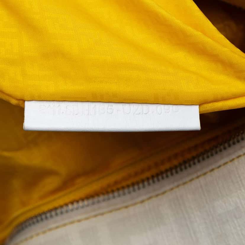 Fendi Medium Zucca Spalmati Roll Tote White Canvas Very good condition - Box View