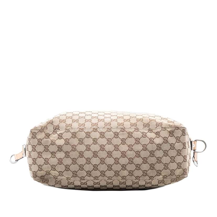 Gucci Large GG Canvas Icon Bit Satchel Brown Canvas Very good condition - Inside View