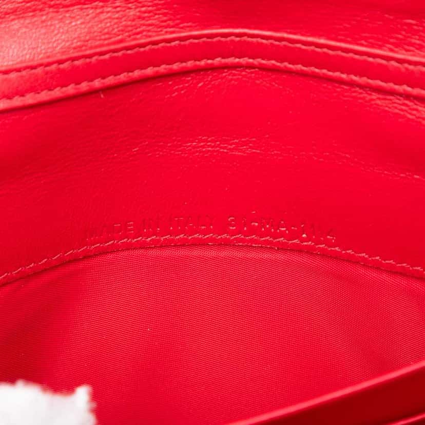 Dior Patent Cannage Miss Dior Wallet on Chain Red Leather Good condition - Box View