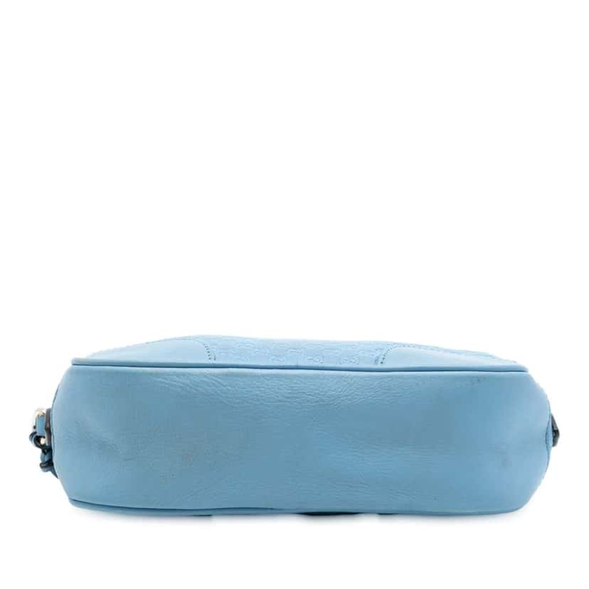 Gucci Mini Microguccissima Bree Crossbody Blue Leather Very good condition - Inside View