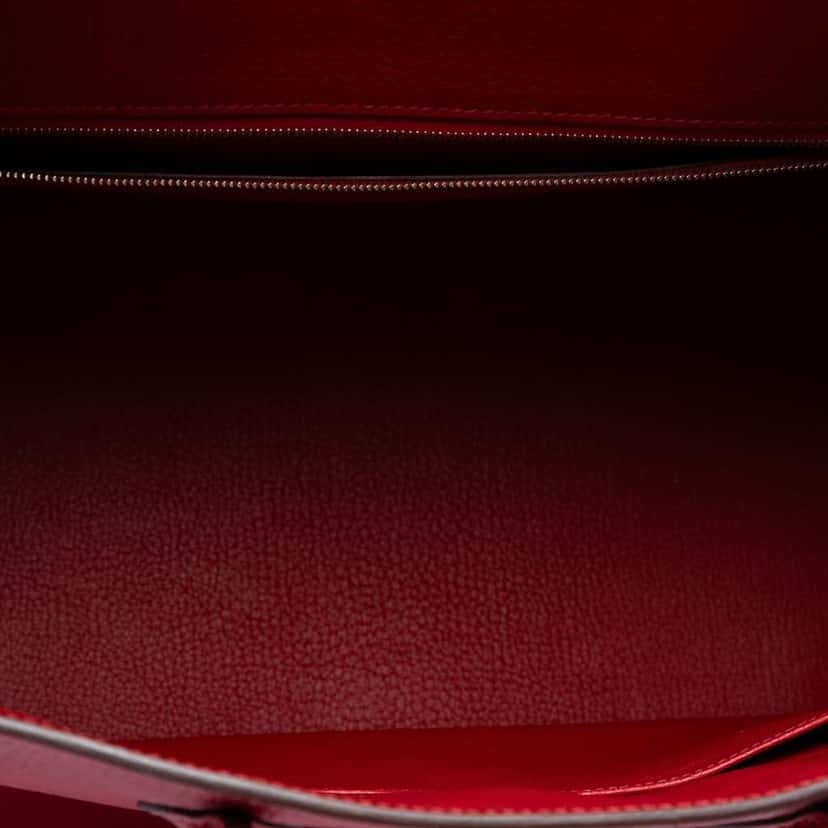 Hermès Clemence Birkin Retourne 35 Red Leather Good condition - Model View