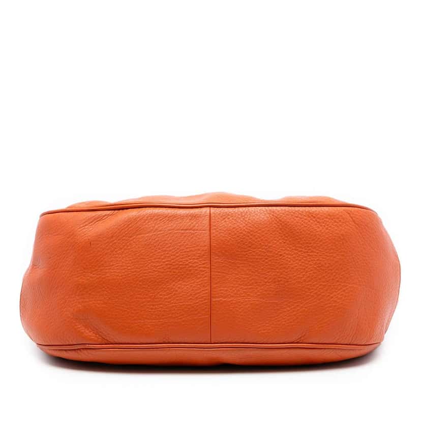 Prada Vitello Daino Zip Top Hobo Orange Leather Very good condition - Inside View