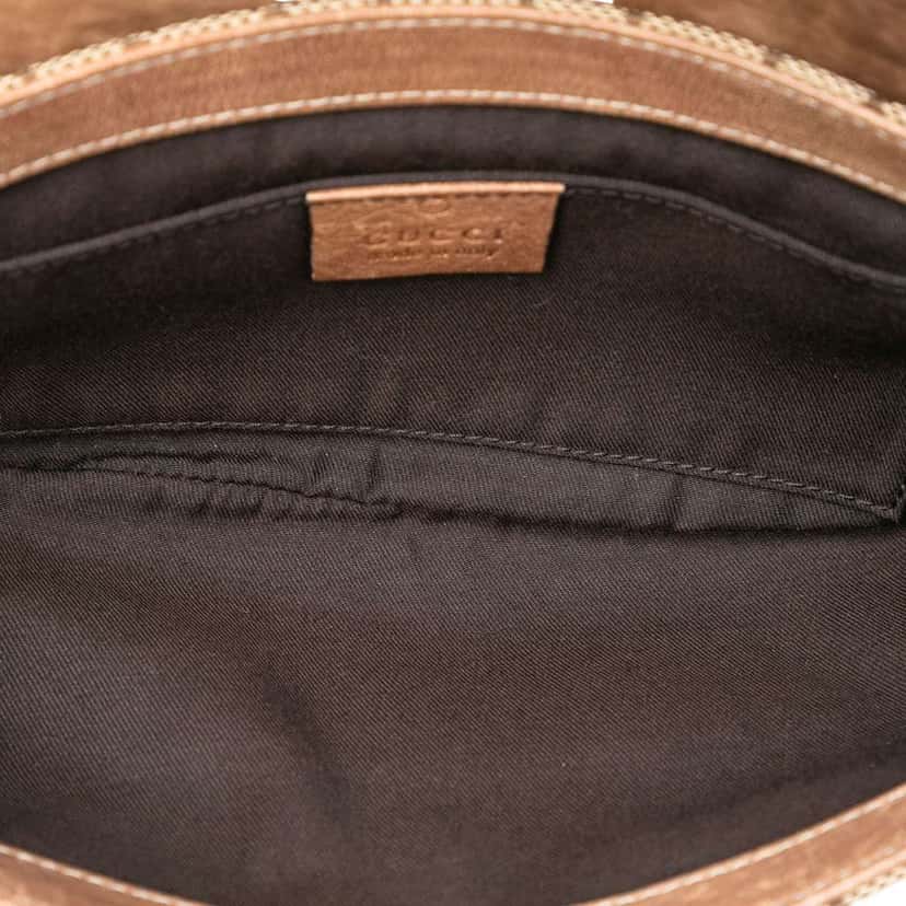 Gucci GG Canvas New Pelham Clutch on Chain Brown Canvas Good condition - Model View