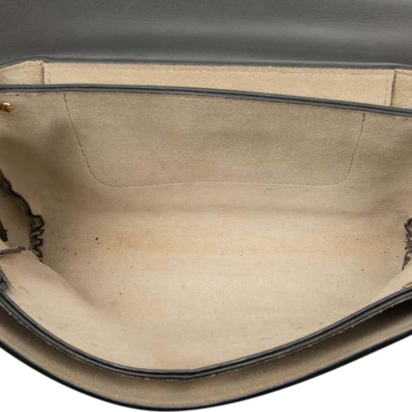 Chloé Small Suede and Calfskin Faye Crossbody Black Leather Good condition - Model View