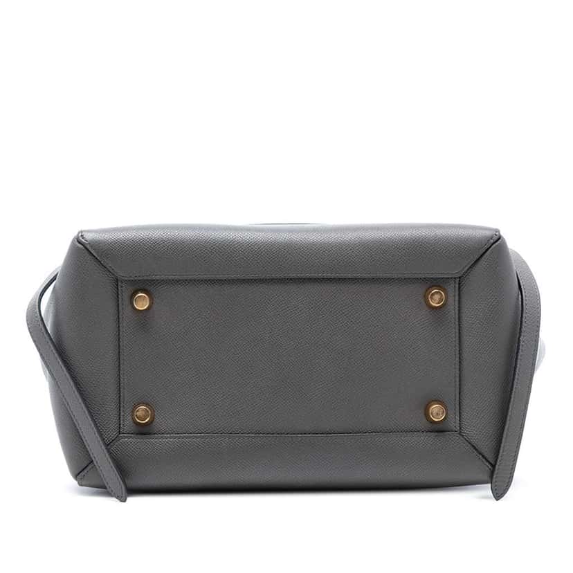 Celine Mini Grained Calfskin Belt Bag Grey Leather Very good condition - Inside View
