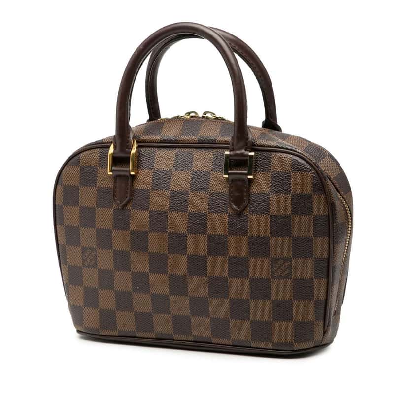 Louis Vuitton Damier Ebene Mini Sarria Brown Good condition - Back View