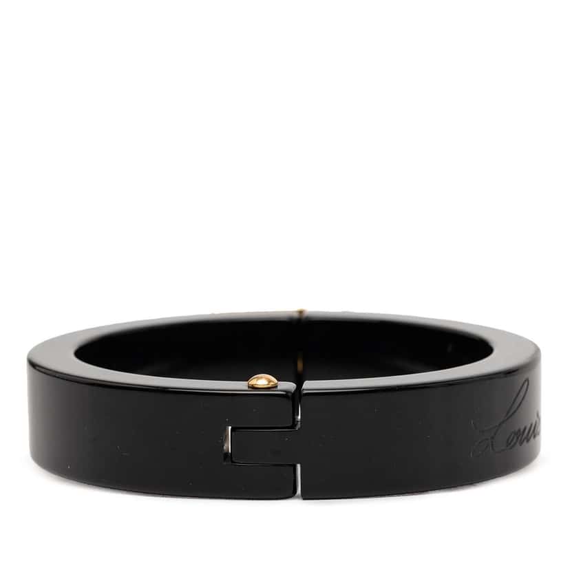 Louis Vuitton Resin Lock Me Bracelet Black Very good condition - Inside View