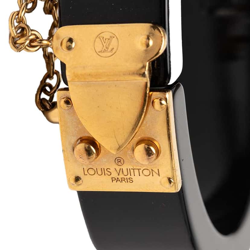 Louis Vuitton Resin Lock Me Bracelet Black Very good condition - Model View