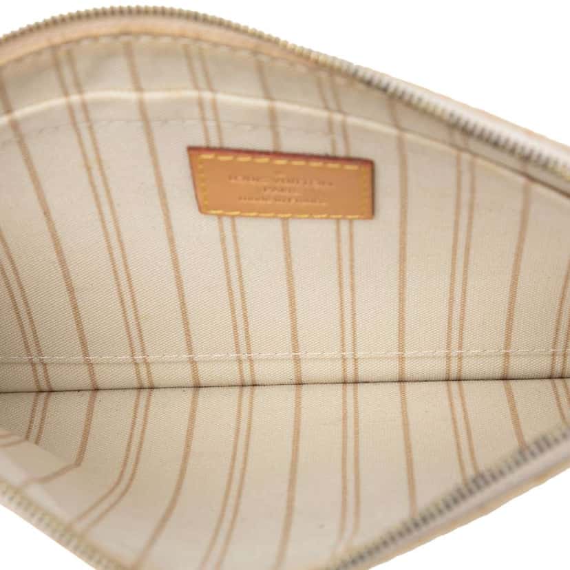 Louis Vuitton Damier Azur Neverfull MM Pouch White Very good condition - Model View