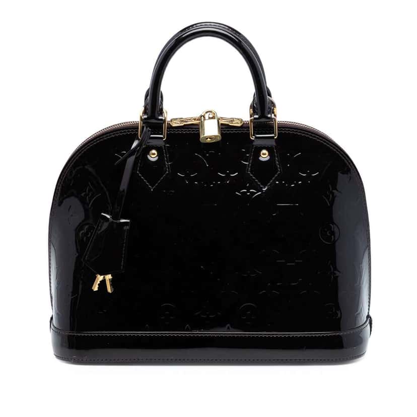 Louis Vuitton Monogram Vernis Alma PM Purple Leather Good condition - Front View