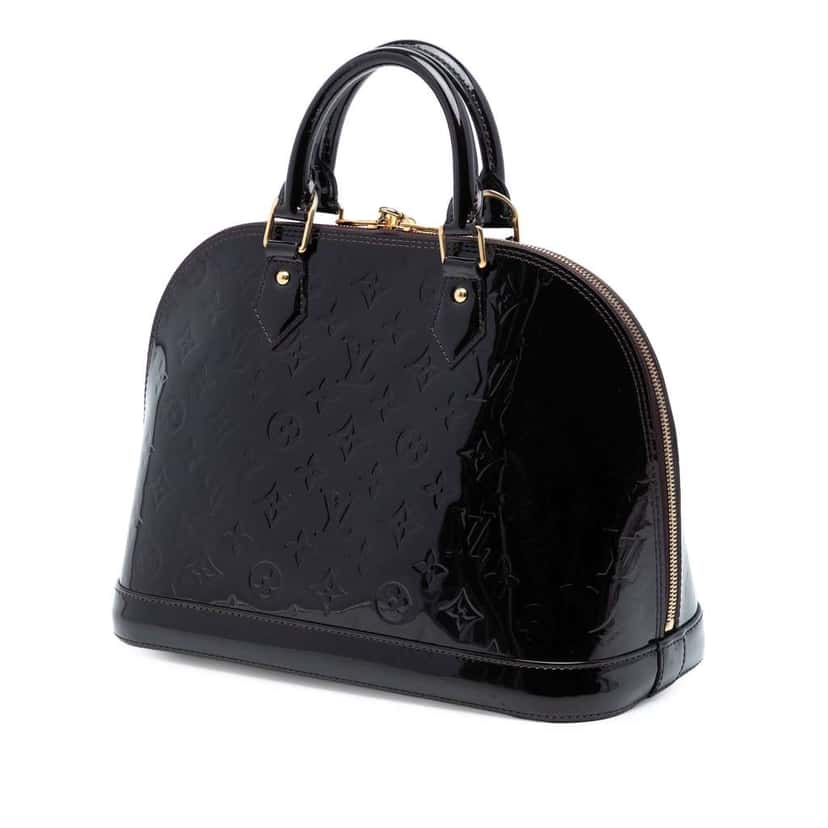 Louis Vuitton Monogram Vernis Alma PM Purple Leather Good condition - Back View