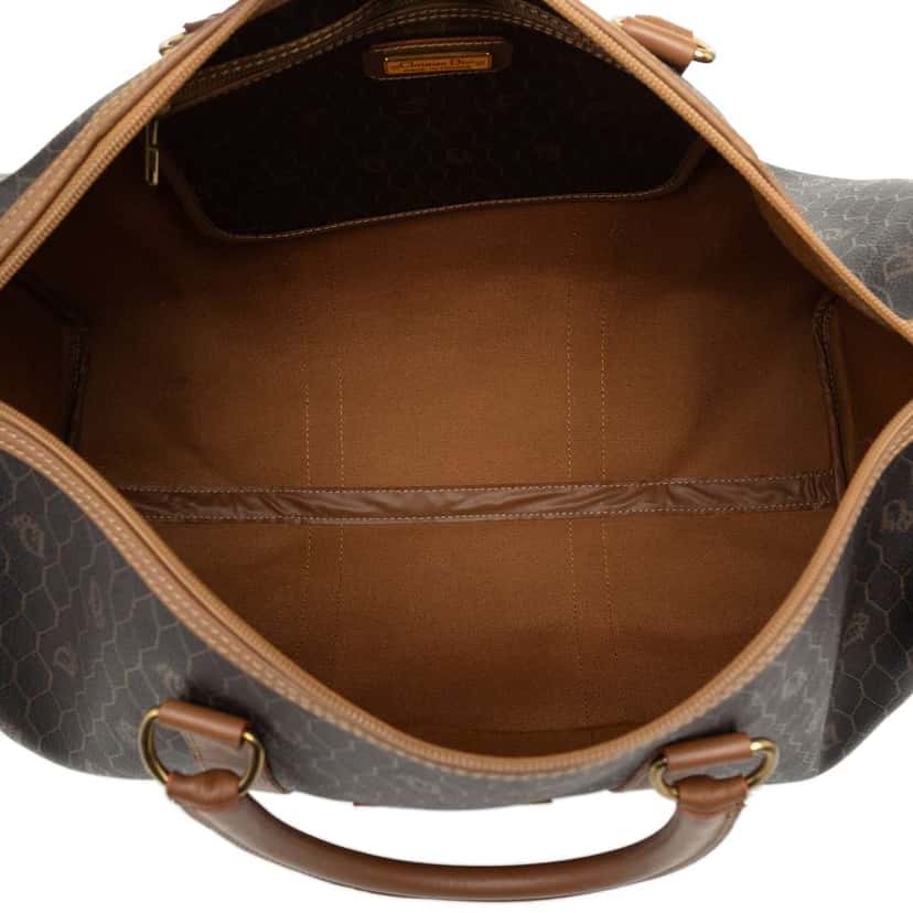 Dior Honeycomb Coated Canvas Travel Bag Black Canvas Good condition - Model View
