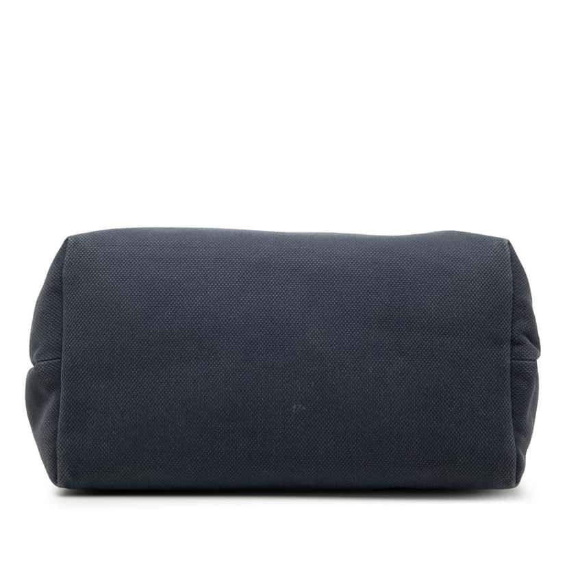 Celine Small Canvas Logo Print Horizontal Cabas Tote Grey Canvas Good condition - Inside View