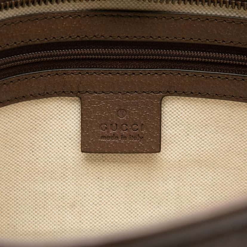 Gucci GG Supreme Web Ophidia Clutch Brown Canvas Good condition - Box View