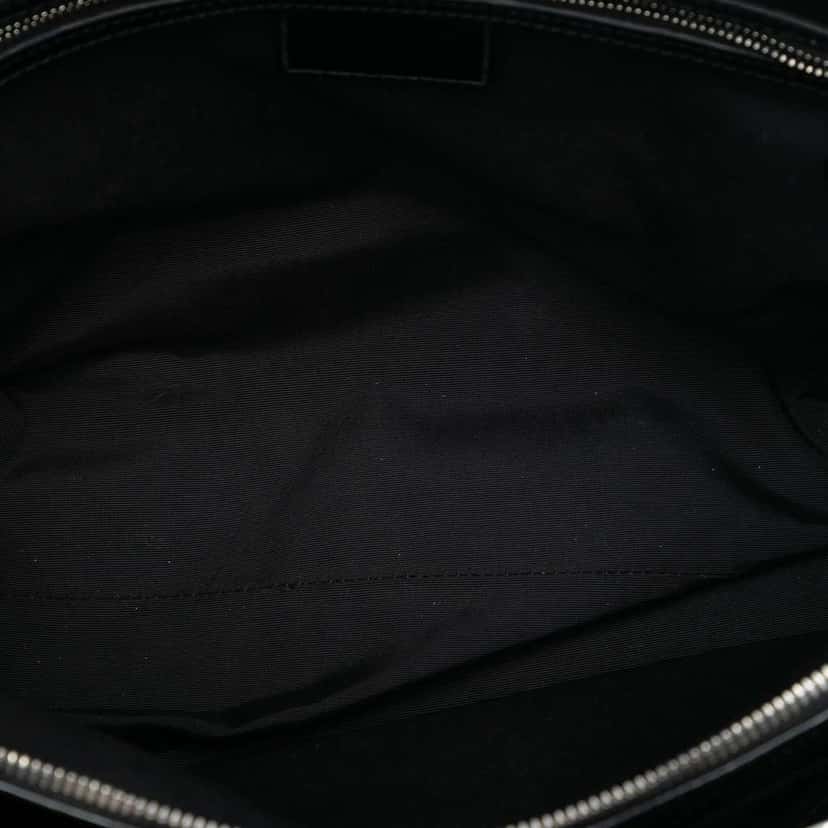 Dior Large Patent Cannage Lady Dior Soft Shopping Tote Black Leather Good condition - Model View
