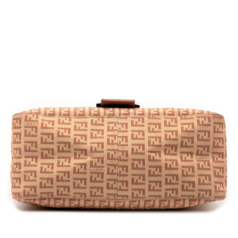 Fendi Zucchino Canvas Mamma Forever Brown Canvas Good condition - Inside View
