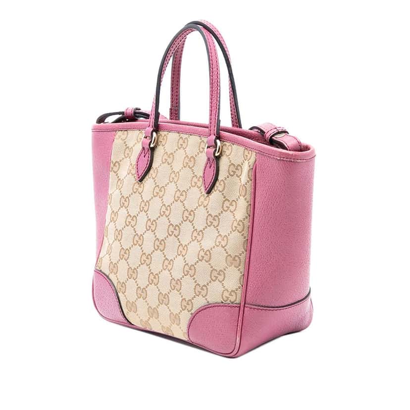 Gucci Small GG Canvas Bree Satchel Brown Canvas Very good condition - Back View