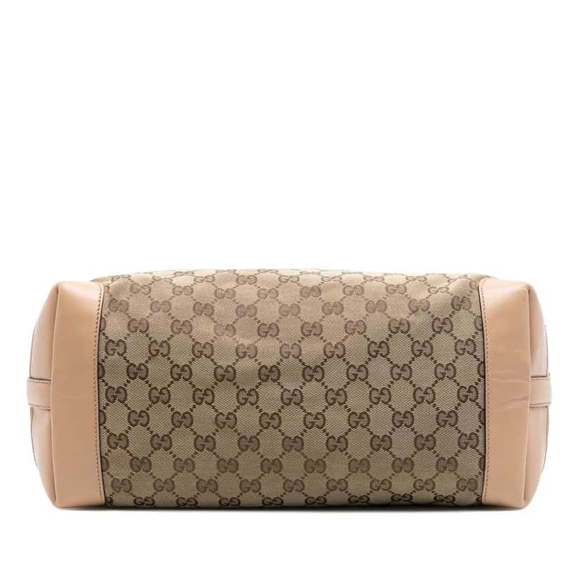 Gucci Medium GG Canvas Craft Tote Brown Canvas Fair condition - Inside View