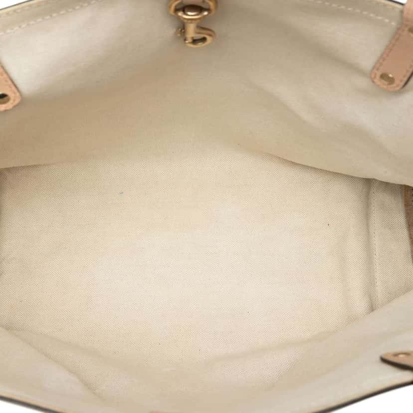 Gucci Medium GG Canvas Craft Tote Brown Canvas Fair condition - Model View